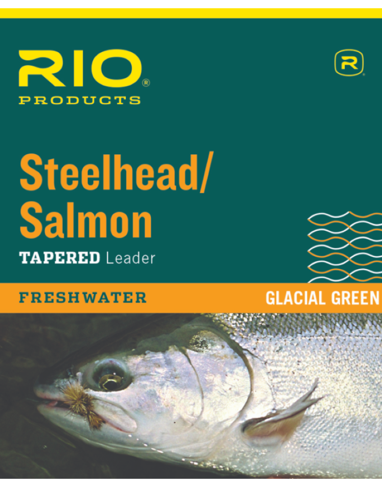 Rio Steelhead/Salmon Leaders Glacial Green, Single Pack
